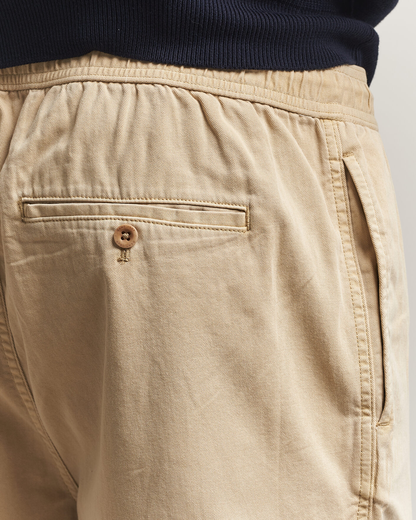 Herren | Shorts | Gant | Regular Fit Sunfaded Drawstring Oat Beige