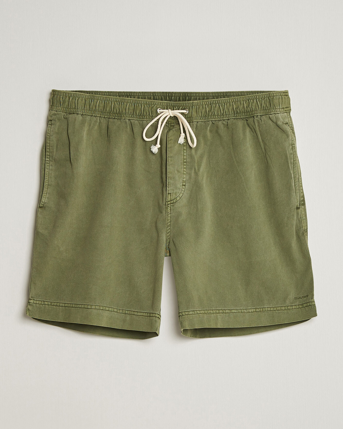 Herren | Shorts | GANT | Regular Fit Sunfaded Drawstring Dry Herb Green
