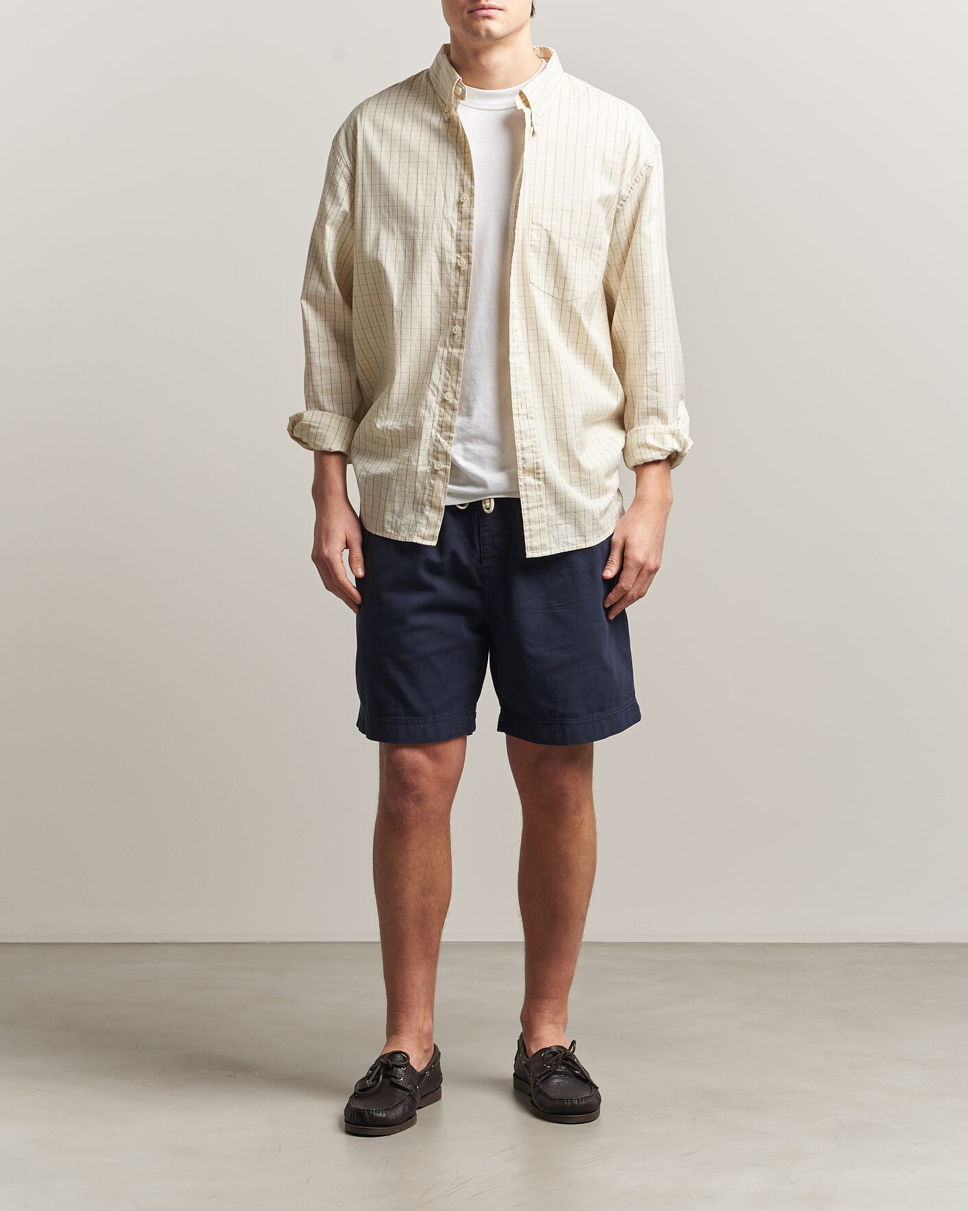 Herren | Shorts | Gant | Regular Fit Sunfaded Drawstring Evening Blue