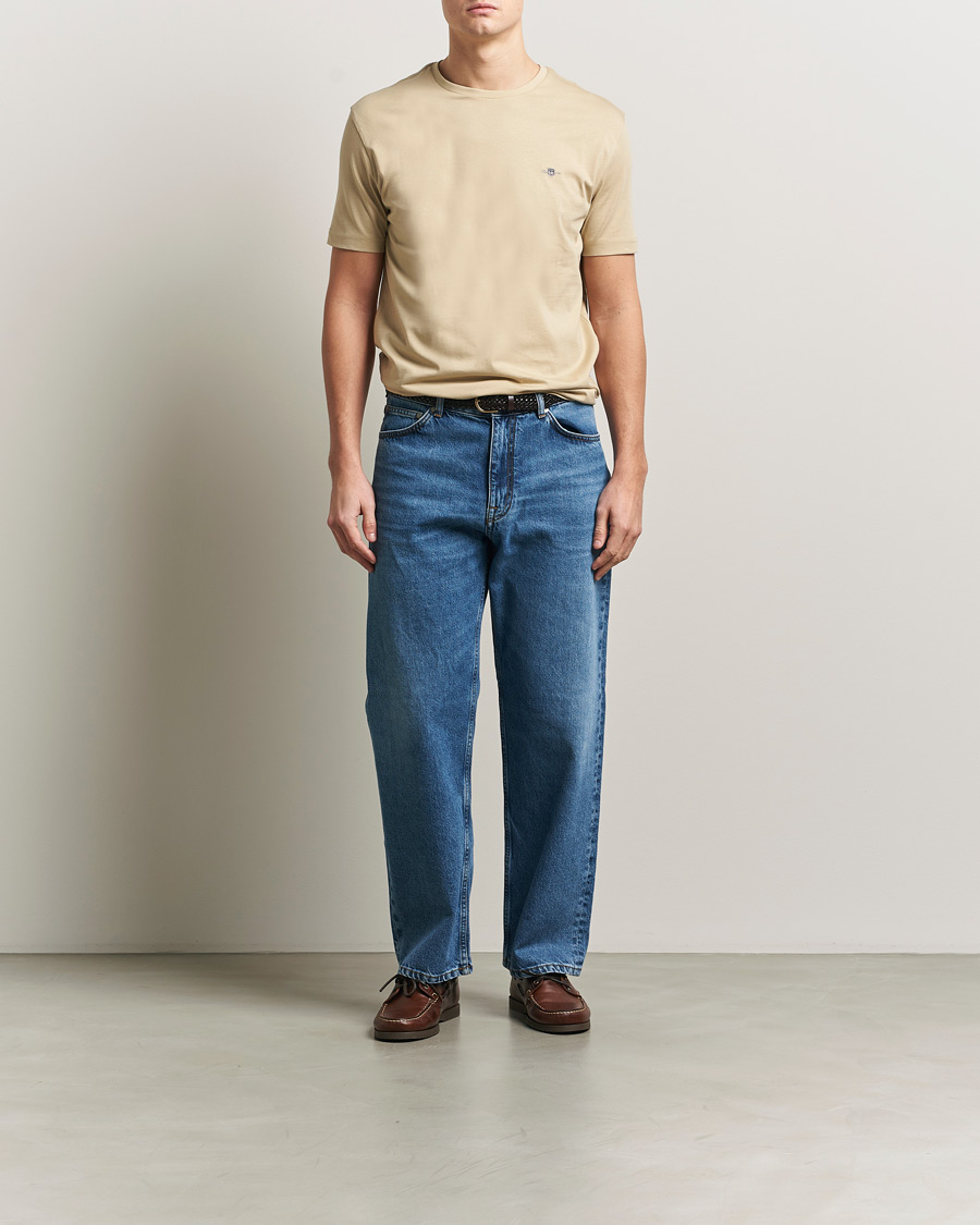 Herren | T-Shirts | Gant | The Original T-Shirt Oat Beige