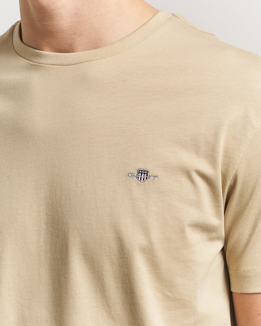 Herren | T-Shirts | Gant | The Original T-Shirt Oat Beige
