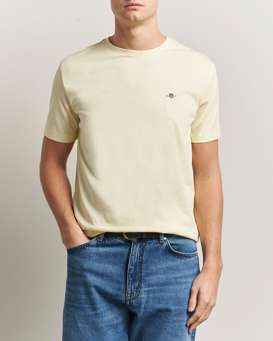 Herren | T-Shirts | Gant | The Original T-Shirt Vanilla Yellow