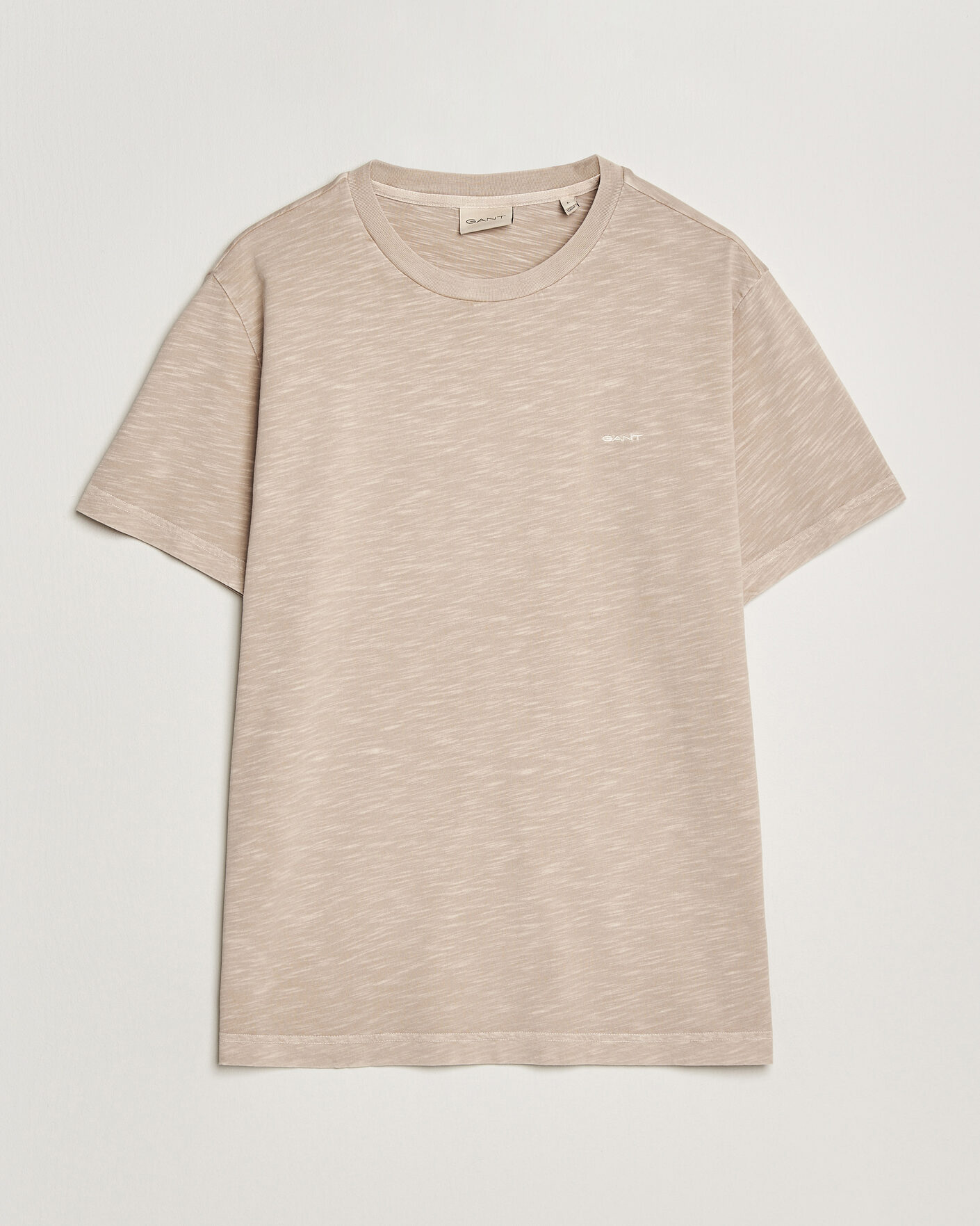 Herren | T-Shirts | Gant | Washed Slub T-Shirt Oat Beige