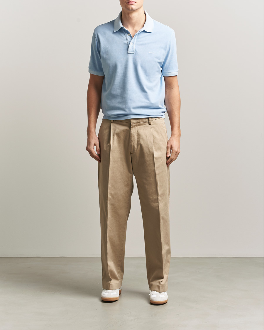 Herren | Poloshirts | Gant | Sunfaded Polo Fresh Blue