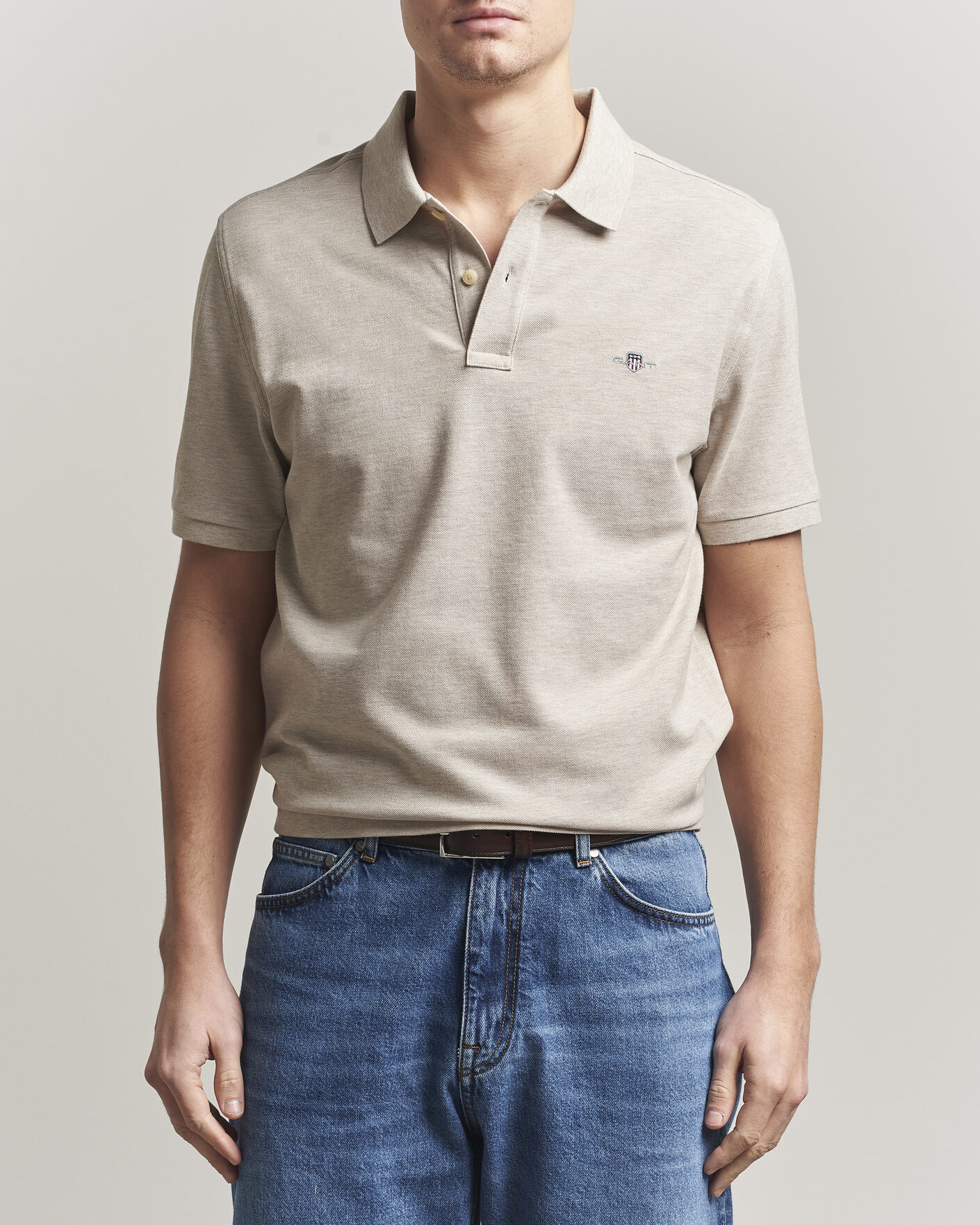 Herren | Poloshirts | GANT | The Original Polo Oat Melange
