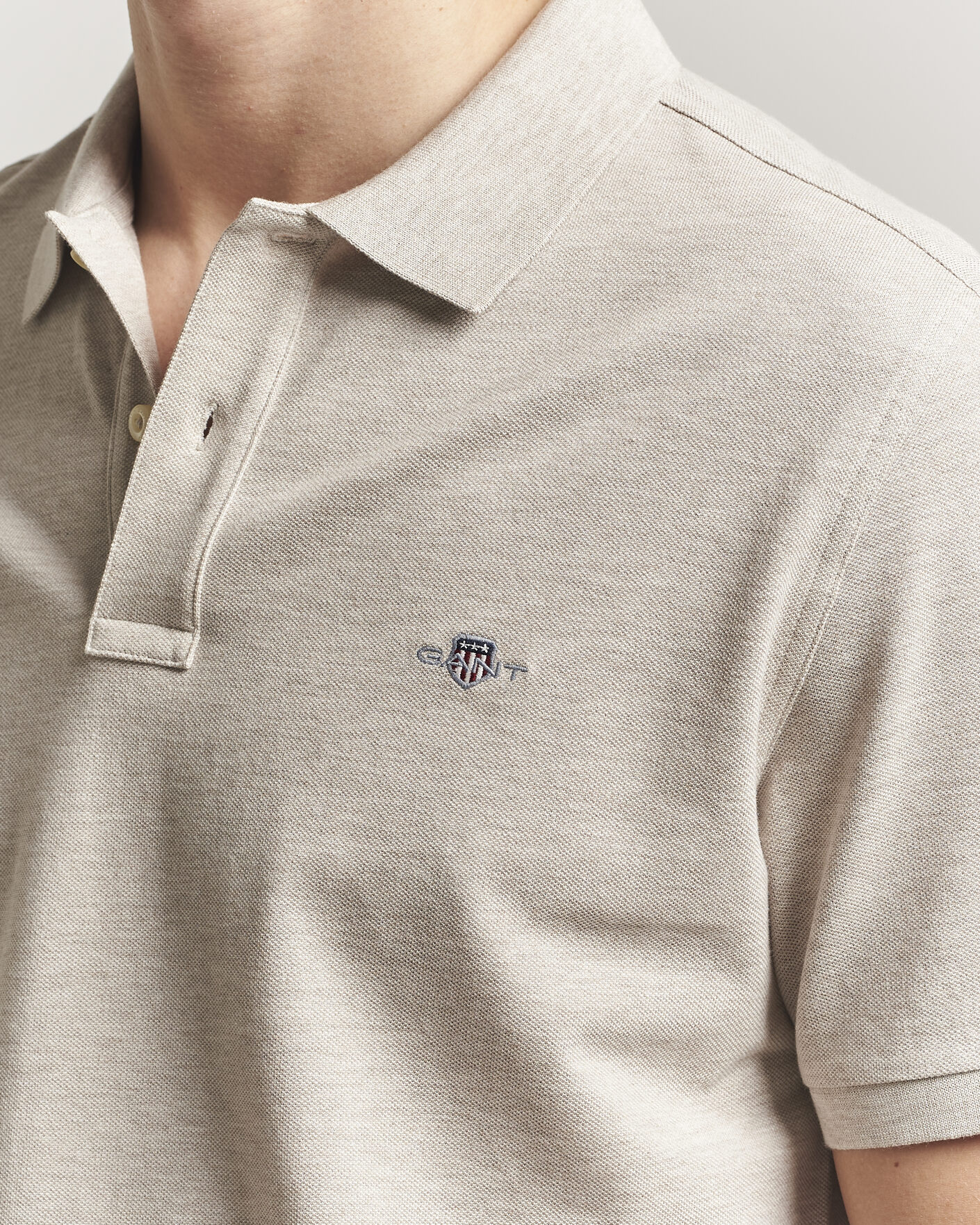 Herren | Poloshirts | Gant | The Original Polo Oat Melange