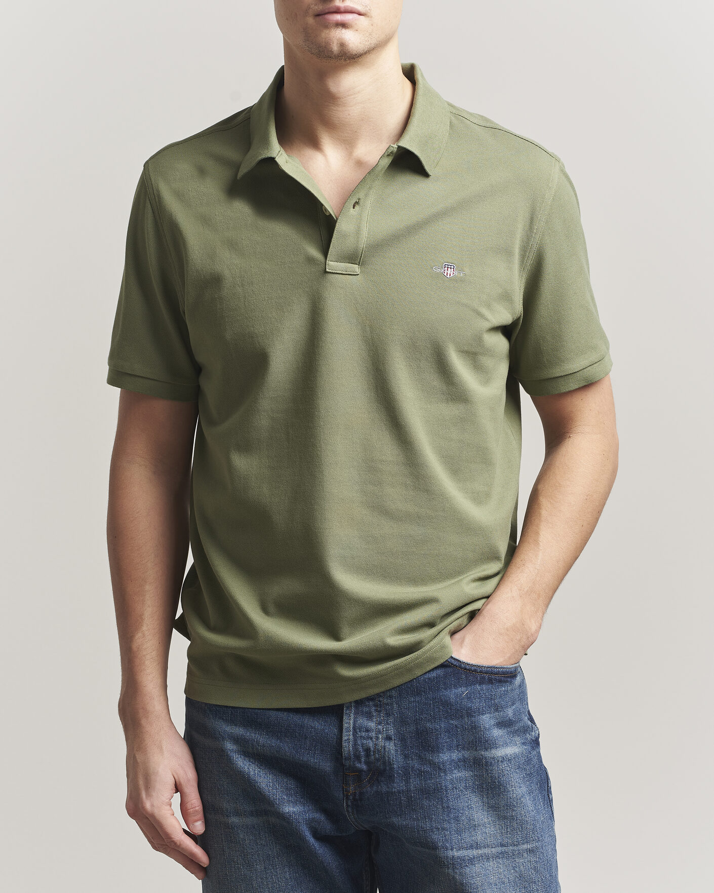 Herren | Poloshirts | GANT | The Original Polo Dry Herb Green