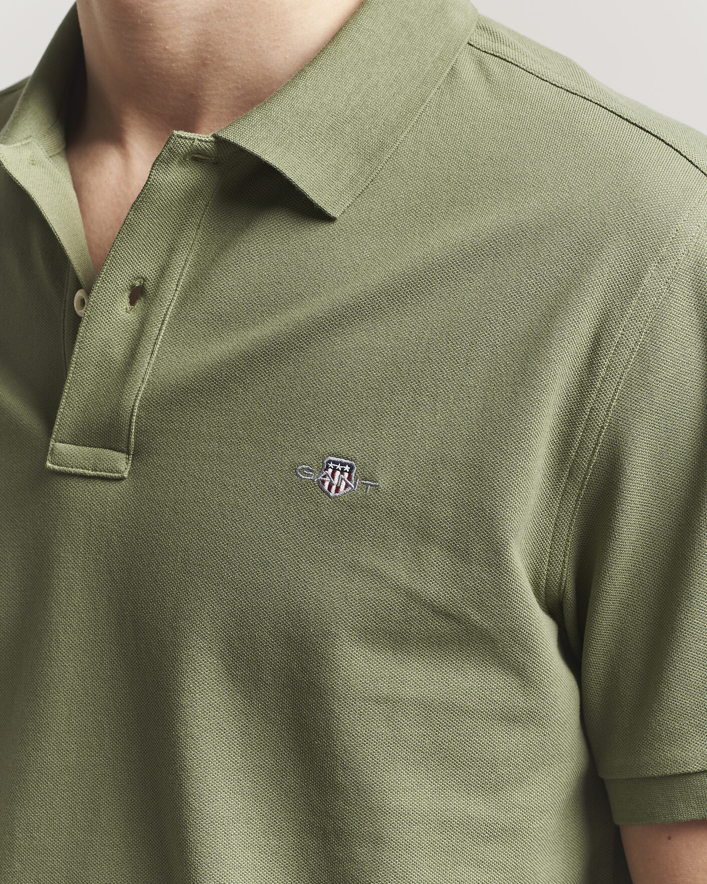 Herren | Poloshirts | Gant | The Original Polo Dry Herb Green