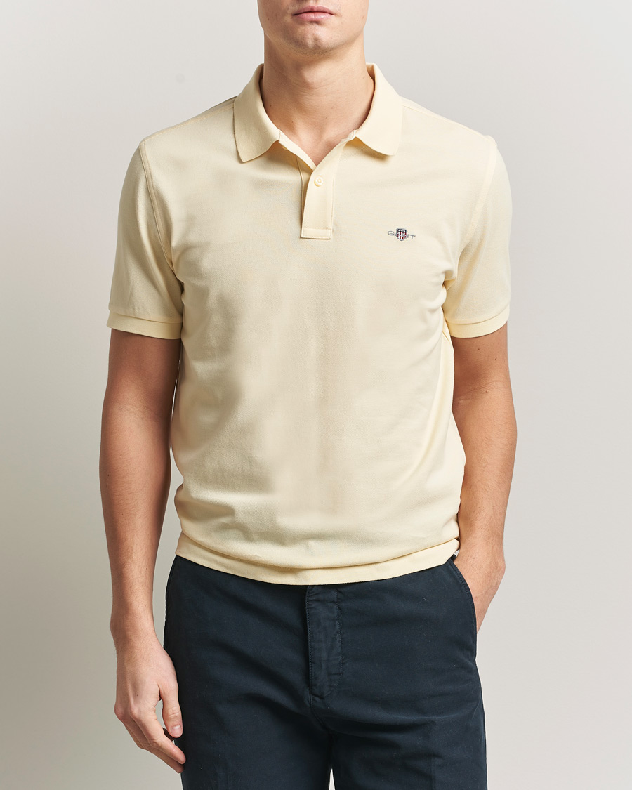 Herren | Poloshirts | GANT | The Original Polo Vanilla Yellow