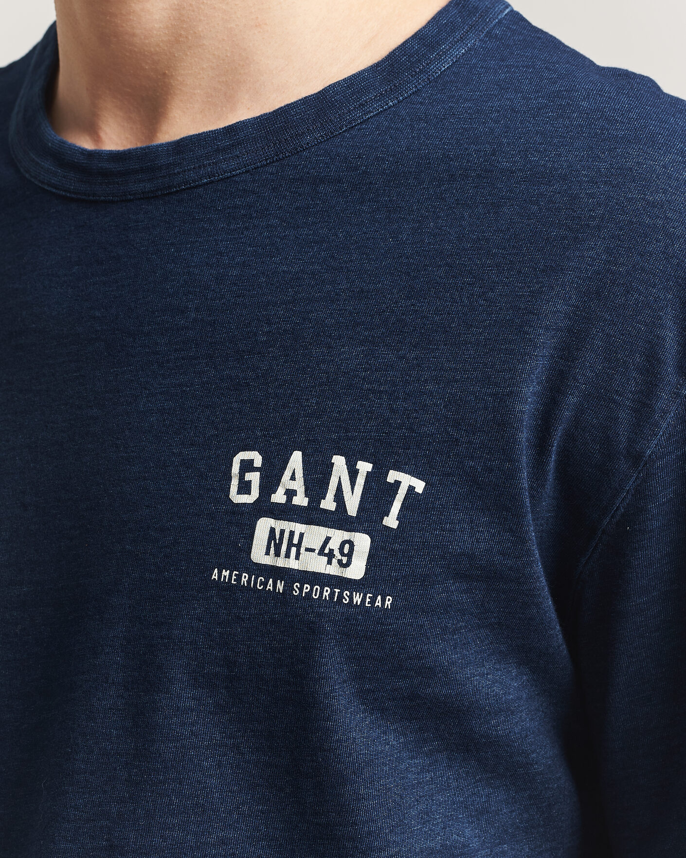 Herren | T-Shirts | Gant | Indigo Graphic T-Shirt Dark Blue