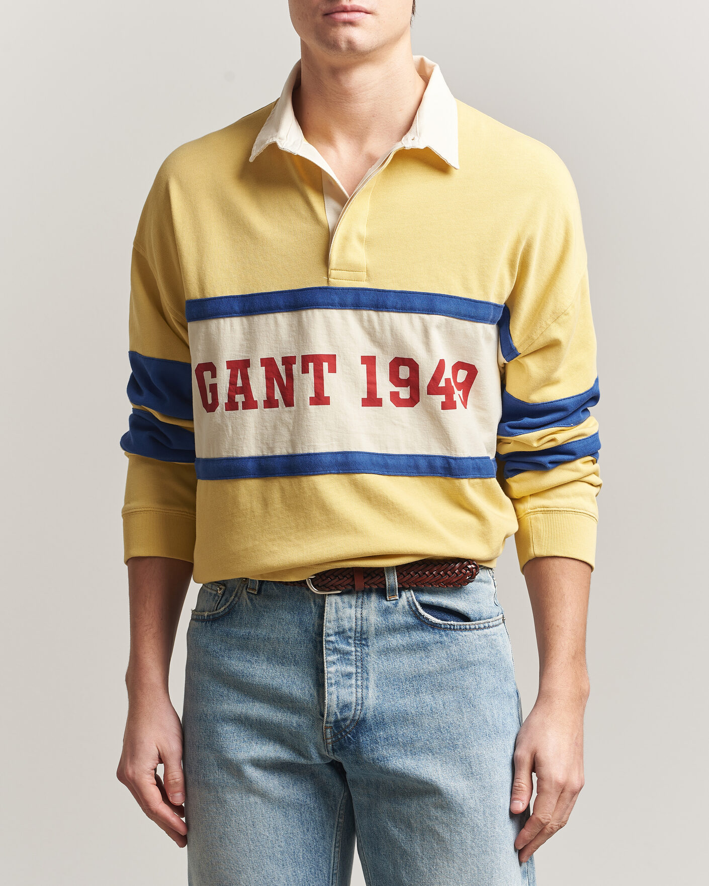 Herren | Pullover | Gant | Heavy Rugger Light Mustard Yellow