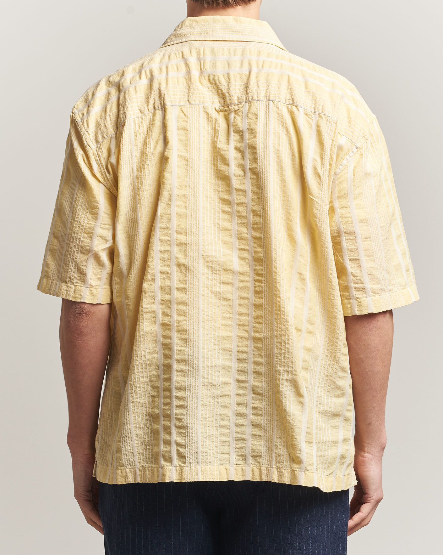 Herren | Hemden | Gant | Relaxed Fit Seersucker Camp Collar Shirt Light Mustard Yellow
