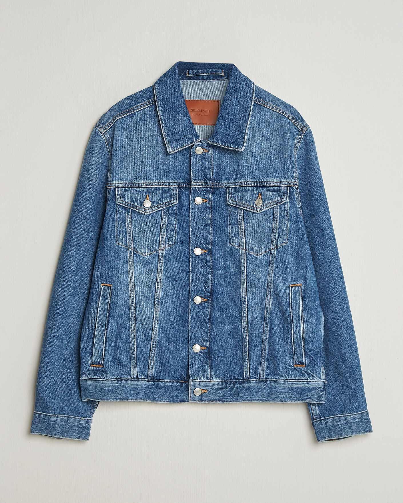 Herren | Jacken | GANT | Denim Trucker Jacket Mid Blue