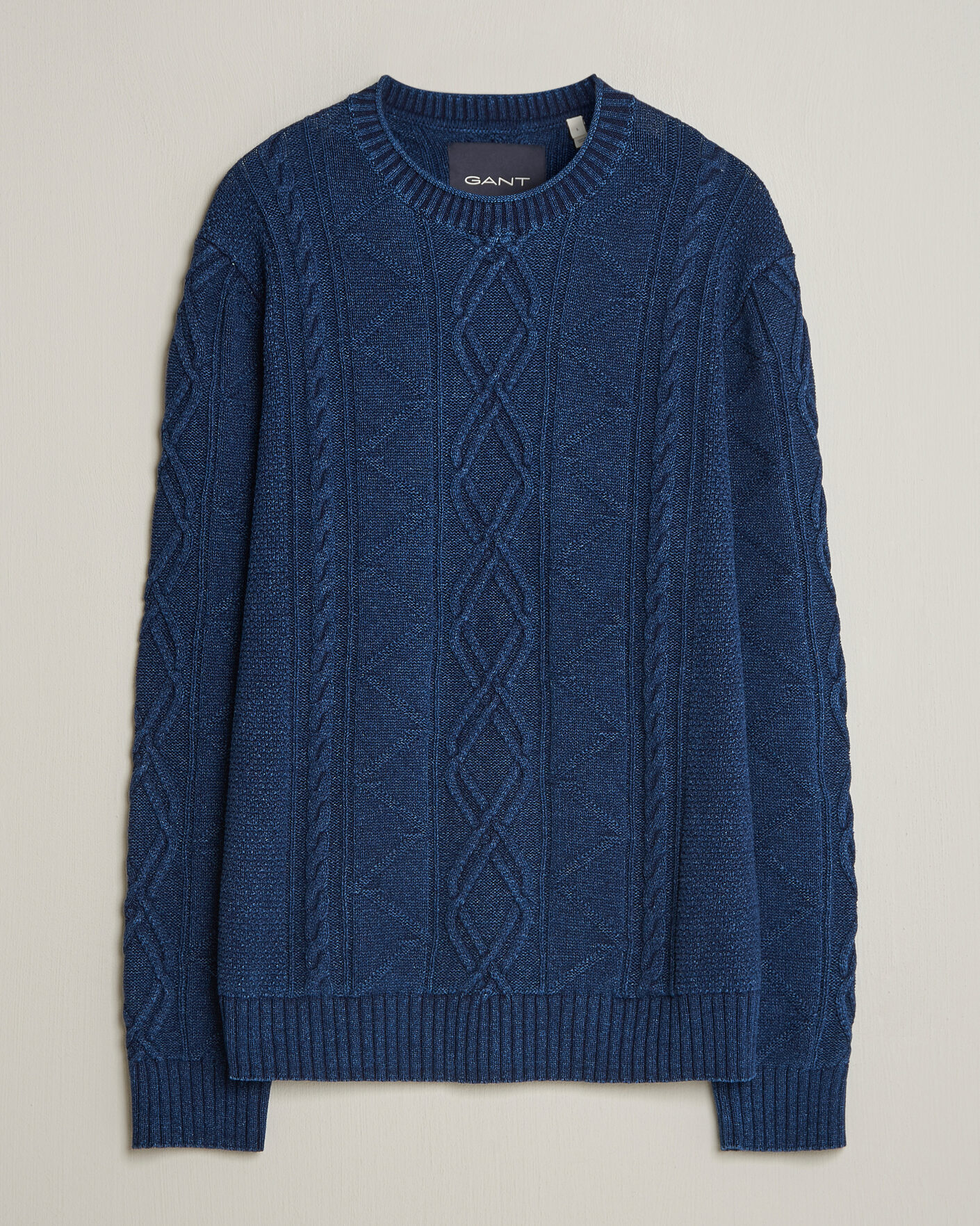 Herren | Pullover | GANT | Indigo Aran Knitted Sweater Rich Navy