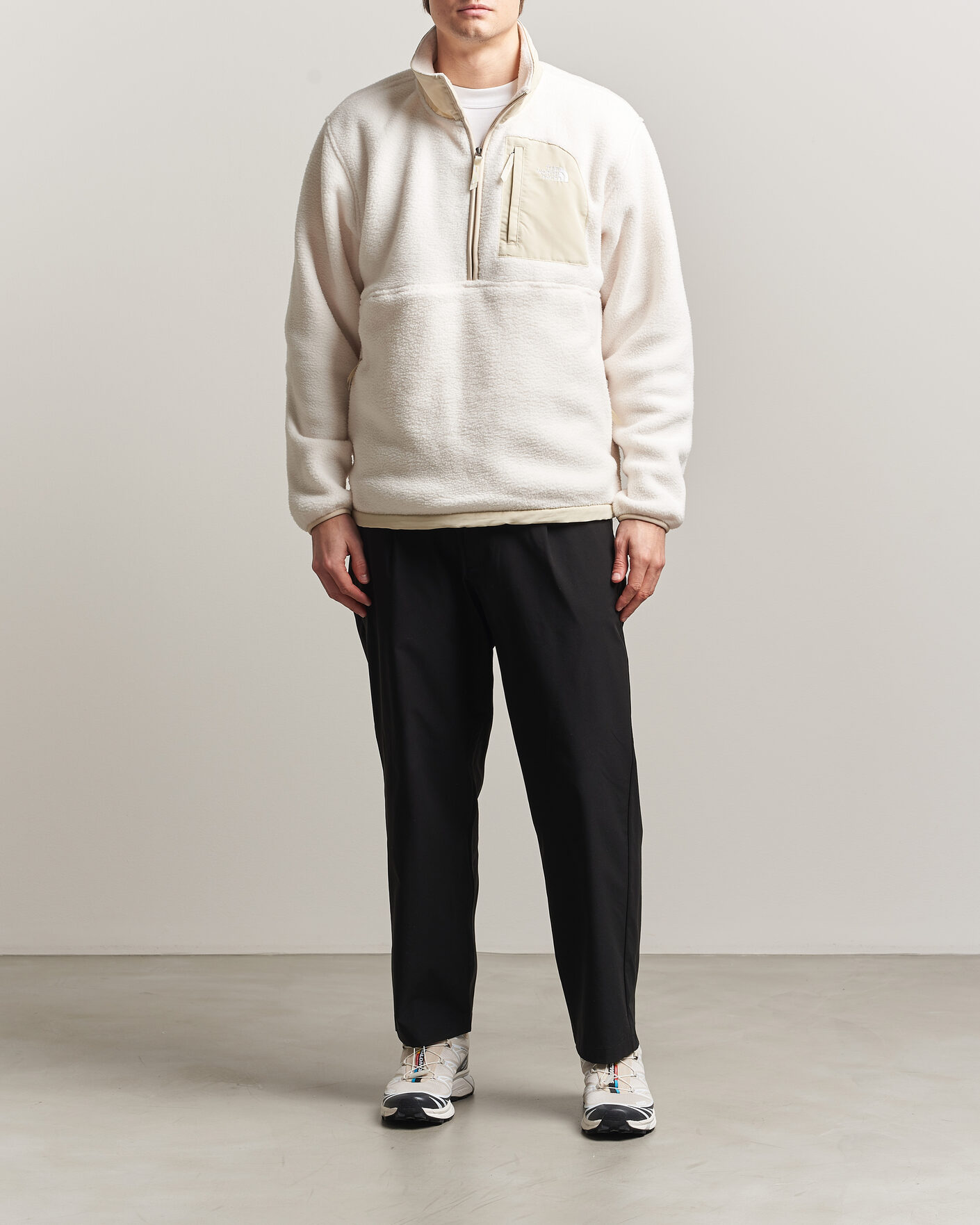 Herren | Pullover | The North Face | Yumiori Fleece Half Zip White Dune