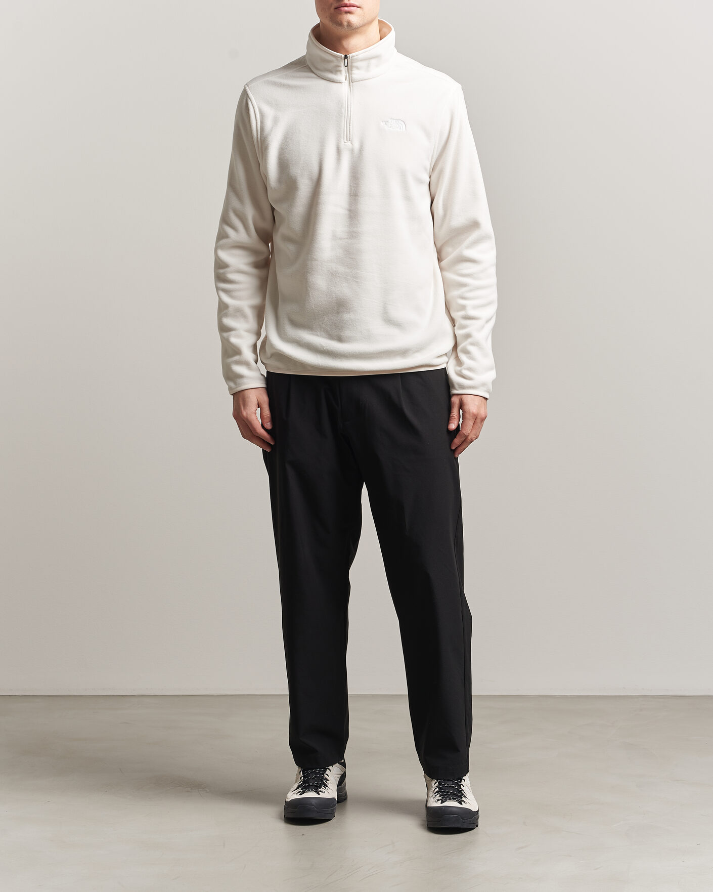 Herren | Pullover | The North Face | Glacier 1/4 Zip Fleece White Dune