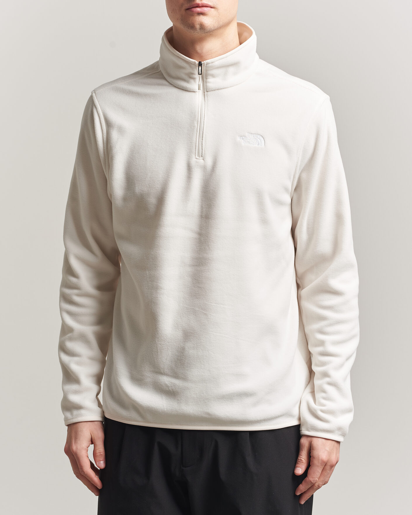 Herren | Pullover | The North Face | Glacier 1/4 Zip Fleece White Dune