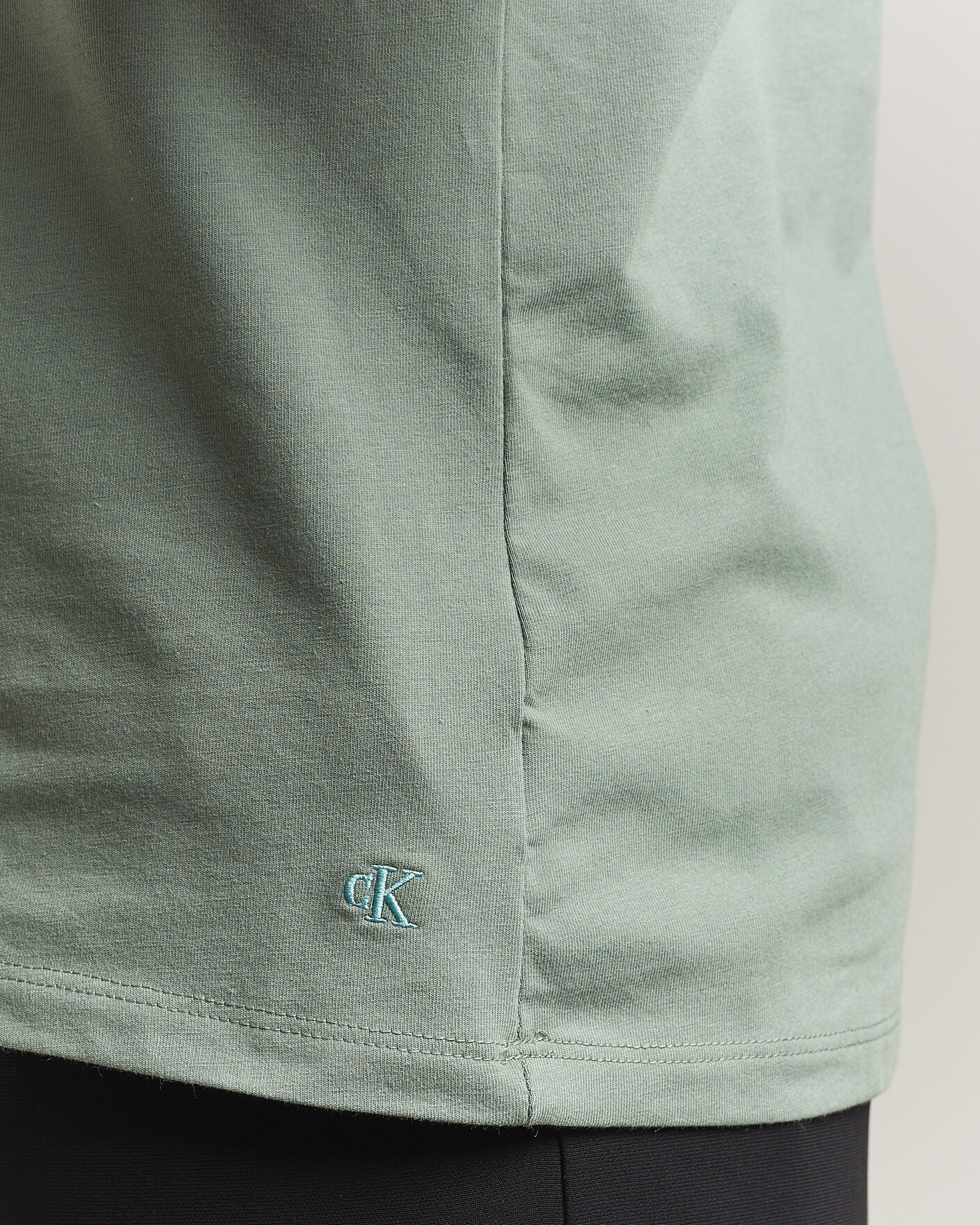 Herren | T-Shirts | Calvin Klein | 3-Pack Cotton Stretch Crew Neck T-Shirt Black/Blue/Green