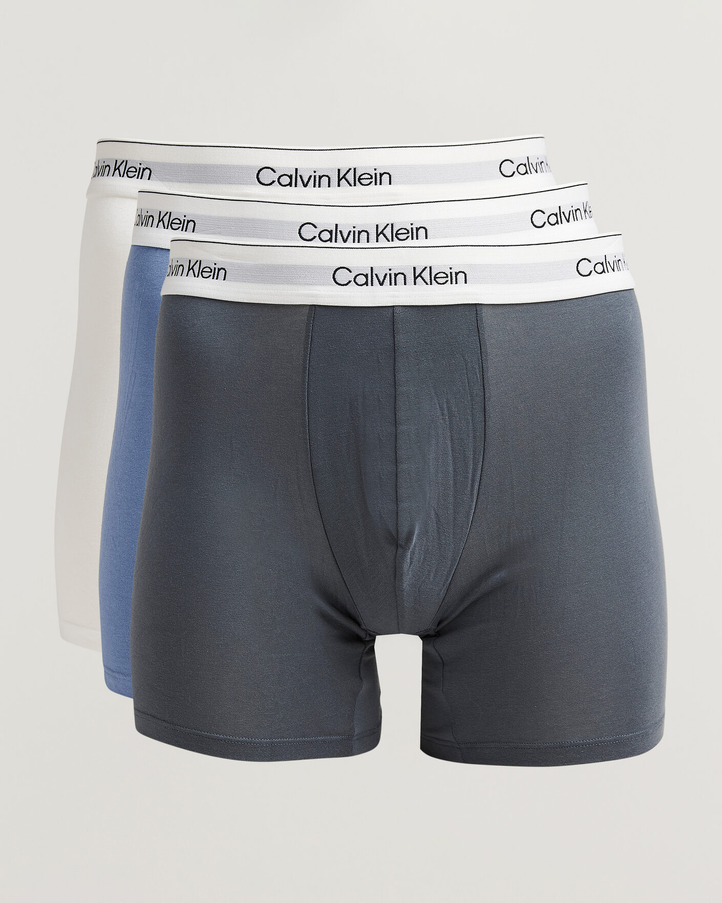 Herren | Unterwäsche | Calvin Klein | 3-Pack Icon Cotton Stretch Boxer Brief Grey/Blue/White