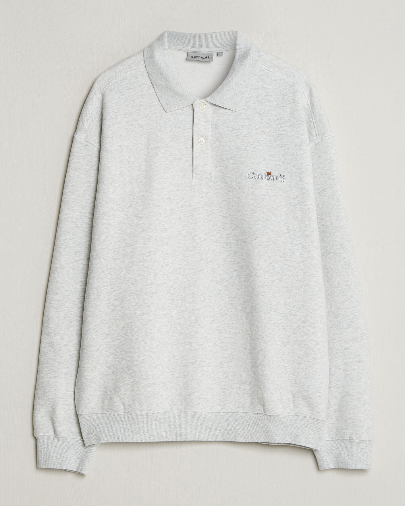 Herren | Pullover | Carhartt WIP | WIP Label Polo Sweatshirt Ash Heather
