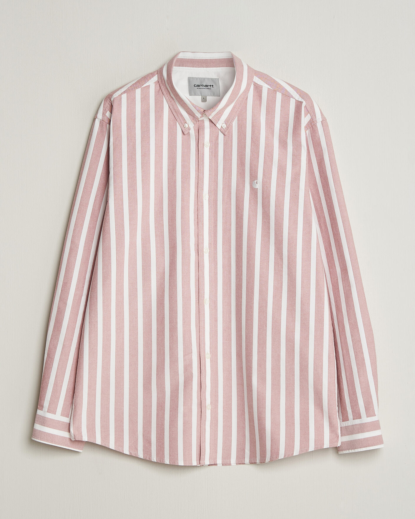 Herren | Hemden | Carhartt WIP | Deven Striped Oxford Shirt Oxide Red
