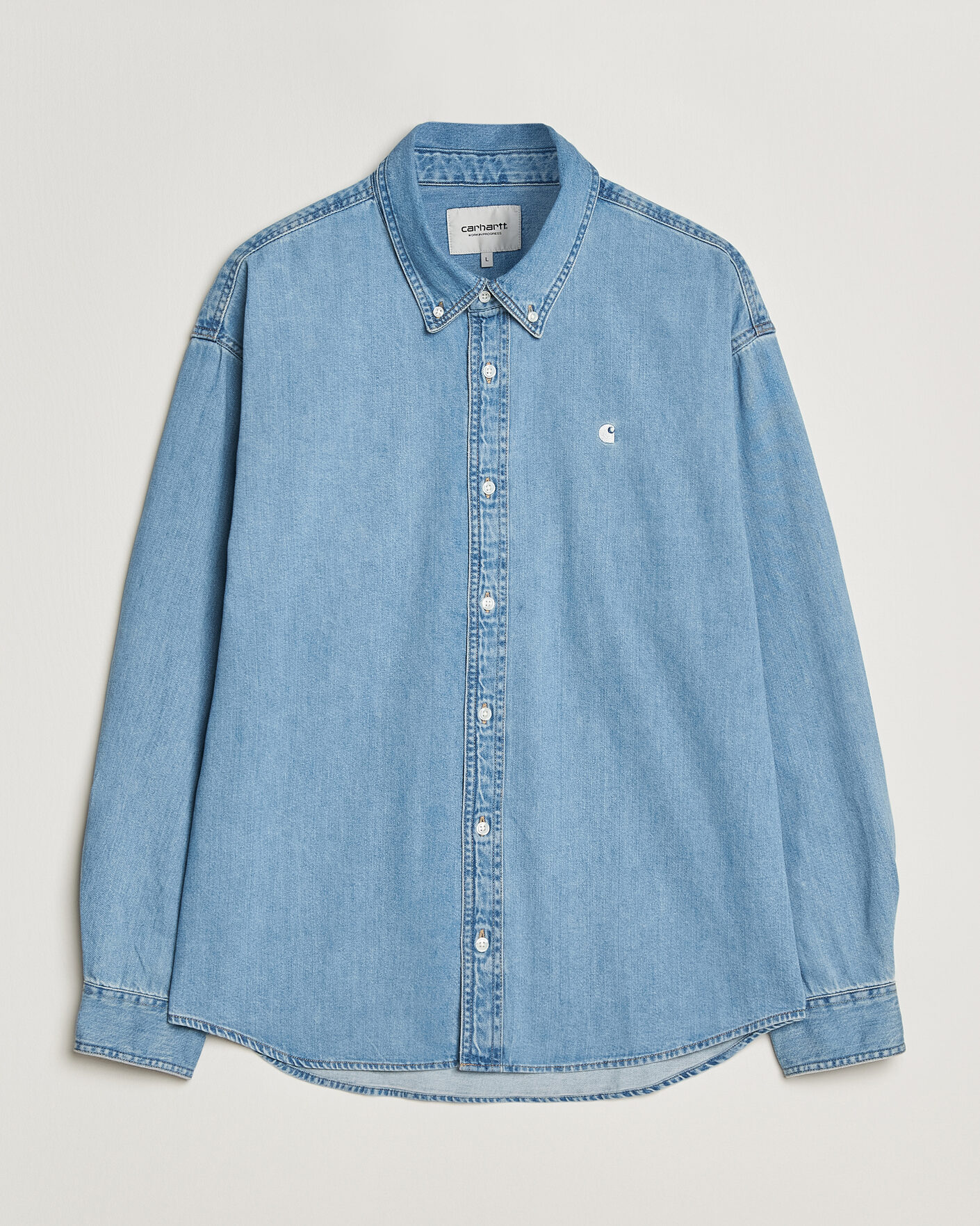 Herren | Hemden | Carhartt WIP | Lucas Denim Shirt Blue Bleached