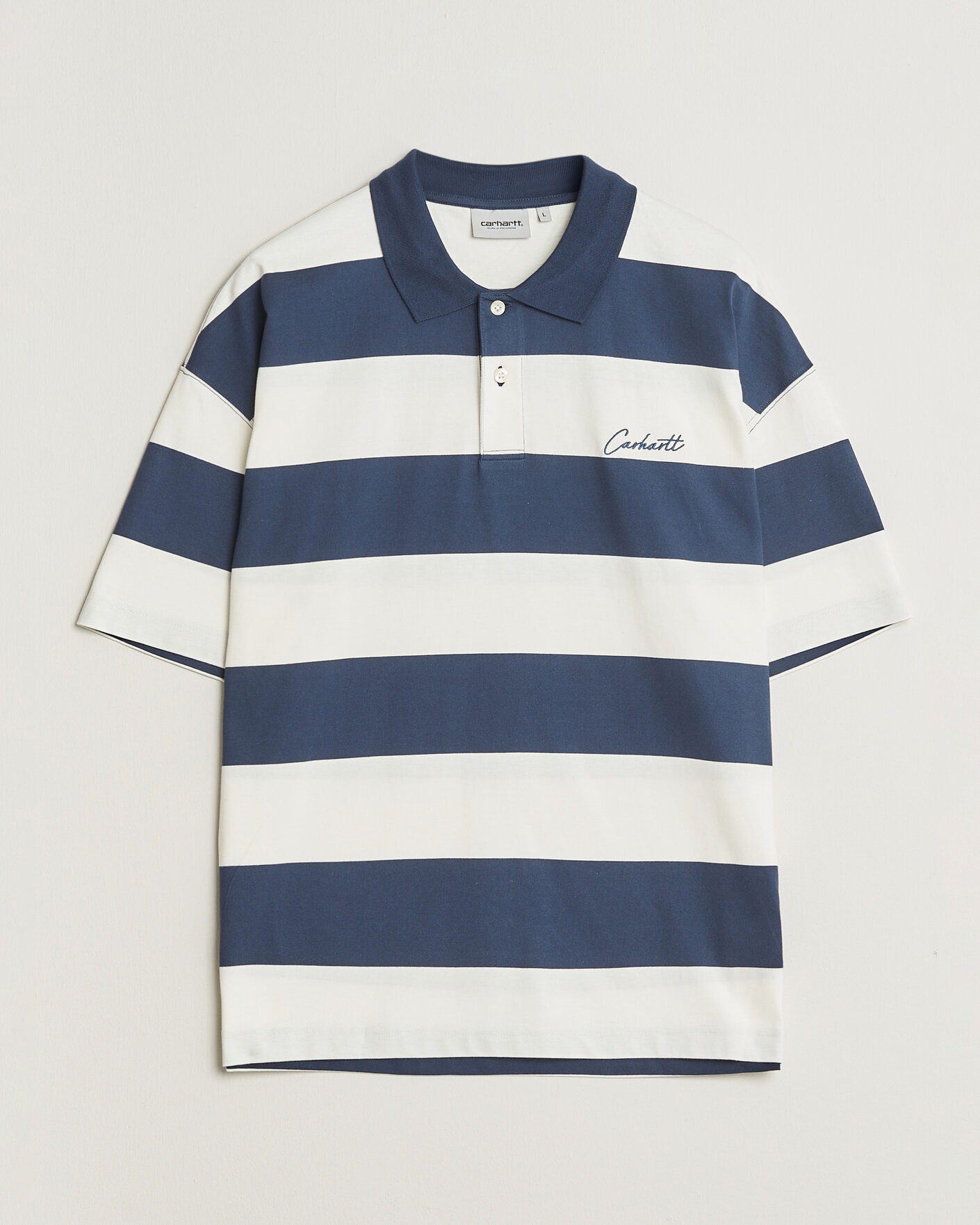 Herren | Poloshirts | Carhartt WIP | Delrey Polo Blue Stripe