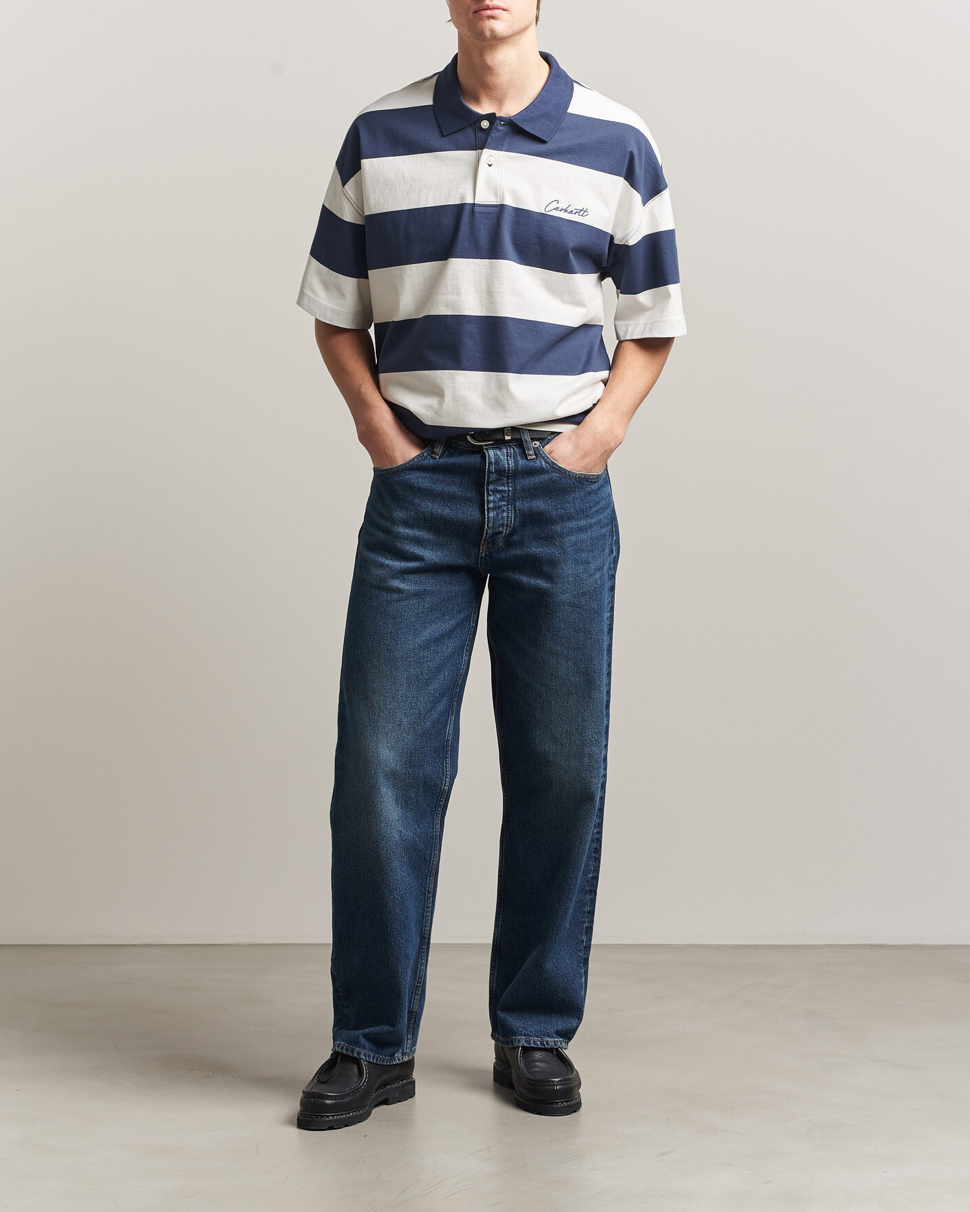 Herren | Poloshirts | Carhartt WIP | Delrey Polo Blue Stripe