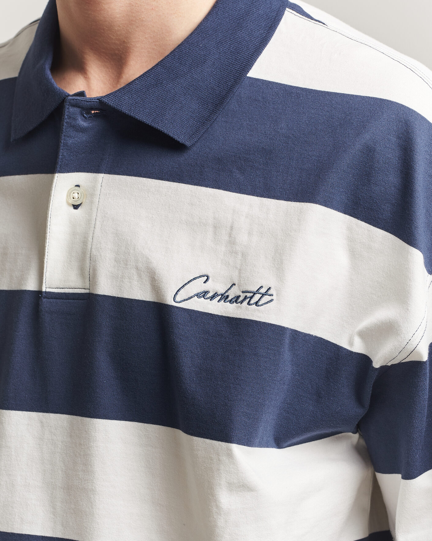Herren | Poloshirts | Carhartt WIP | Delrey Polo Blue Stripe