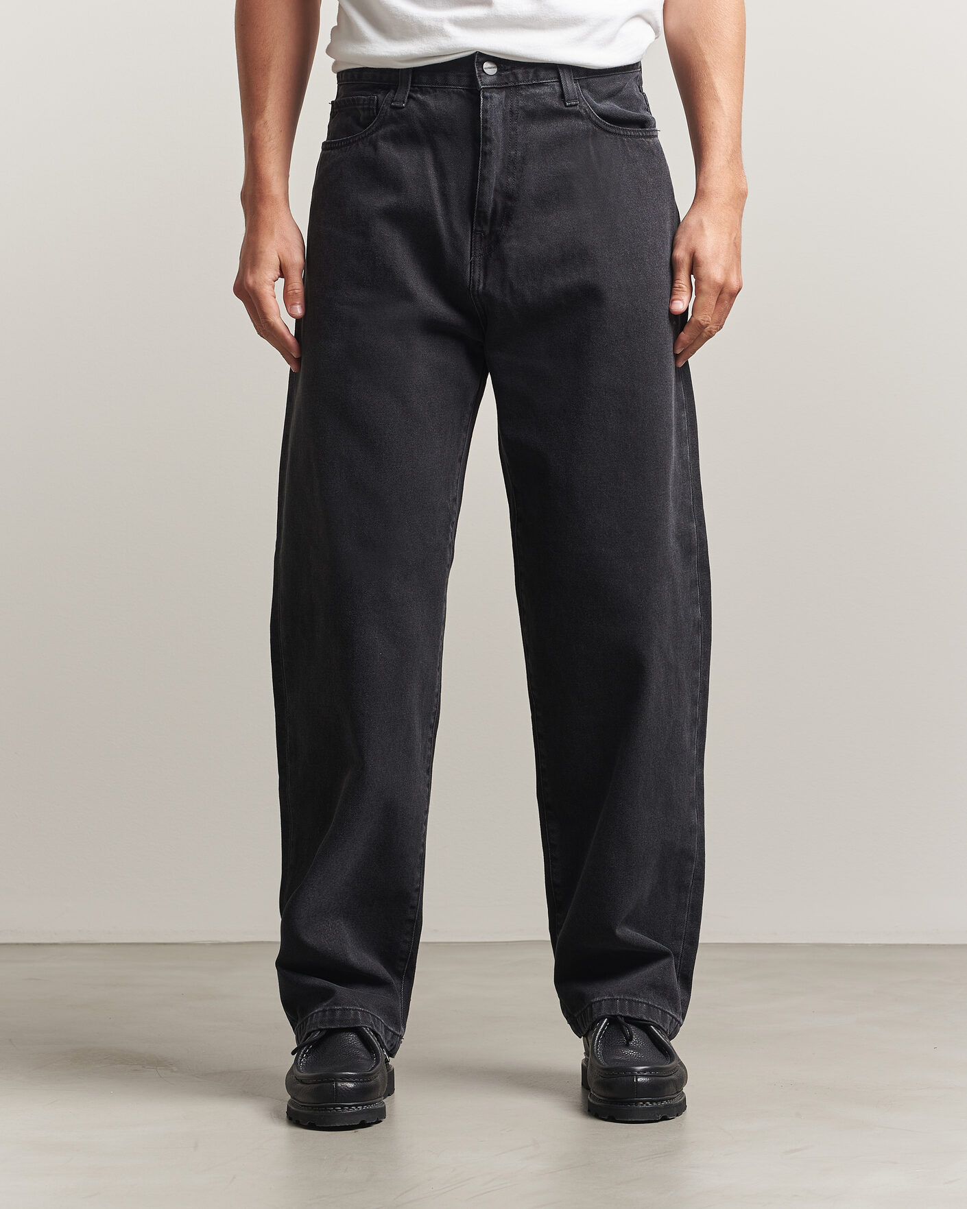 Herren | Jeans | Carhartt WIP | Landon Pant Robertson Denim Black Stone Washed