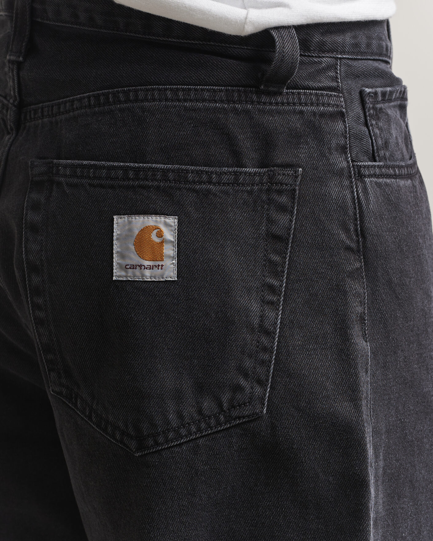 Herren | Jeans | Carhartt WIP | Landon Pant Robertson Denim Black Stone Washed