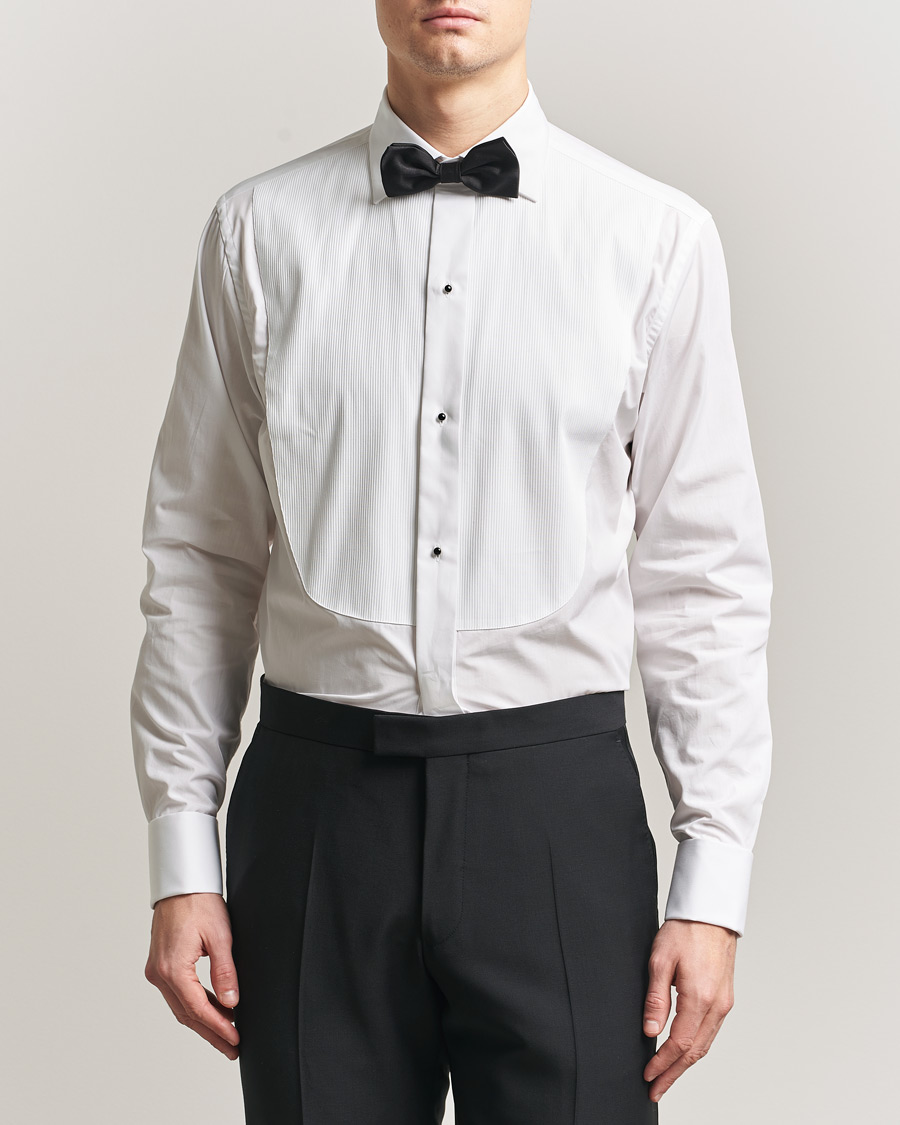 Herren | Hemden | Canali | Classic Black Studs Tuxedo Shirt White