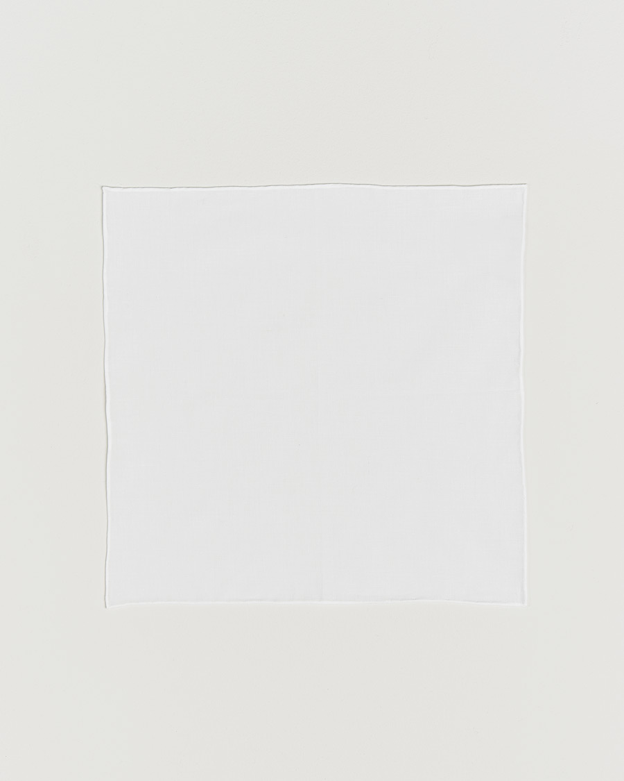 Herren | Einstecktücher | Canali | Pocket Square White