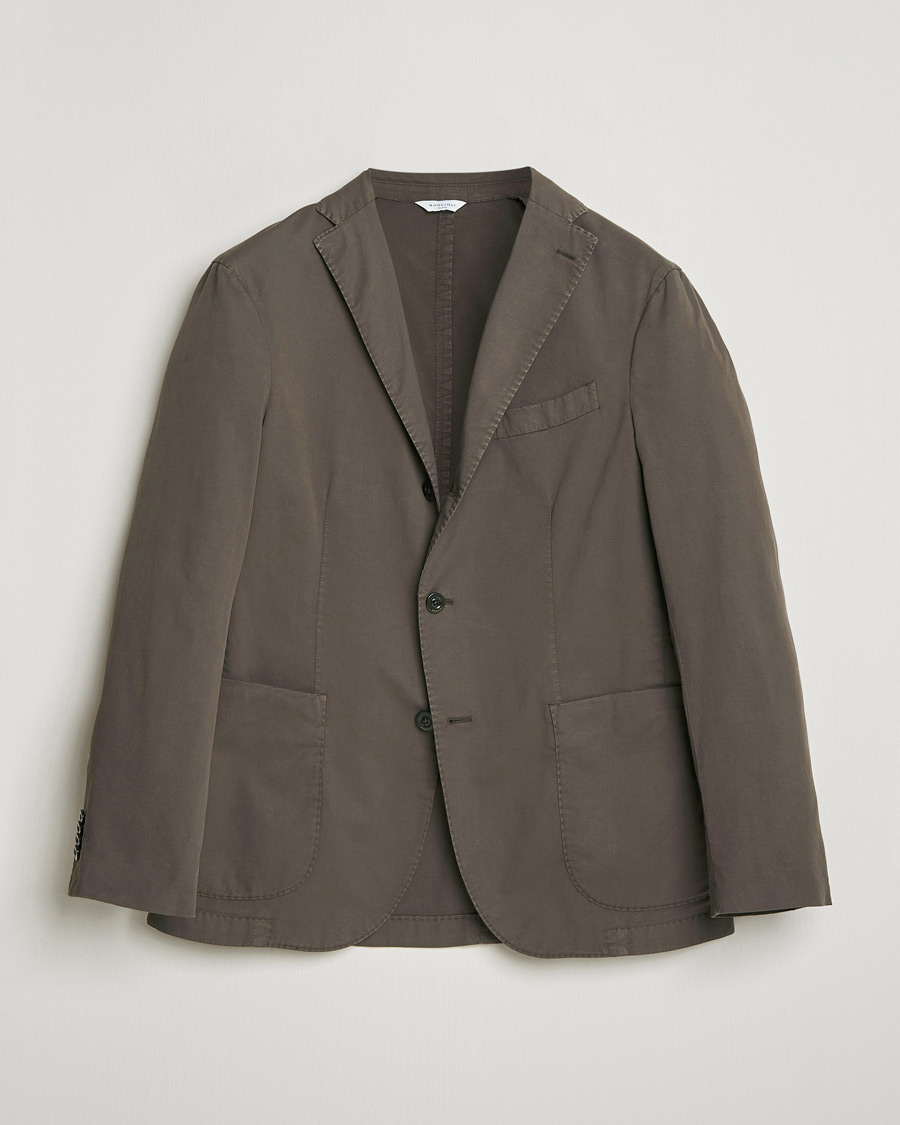 Herren | Sakkos | Boglioli | K Jacket Supima Cotton Blazer Dark Brown