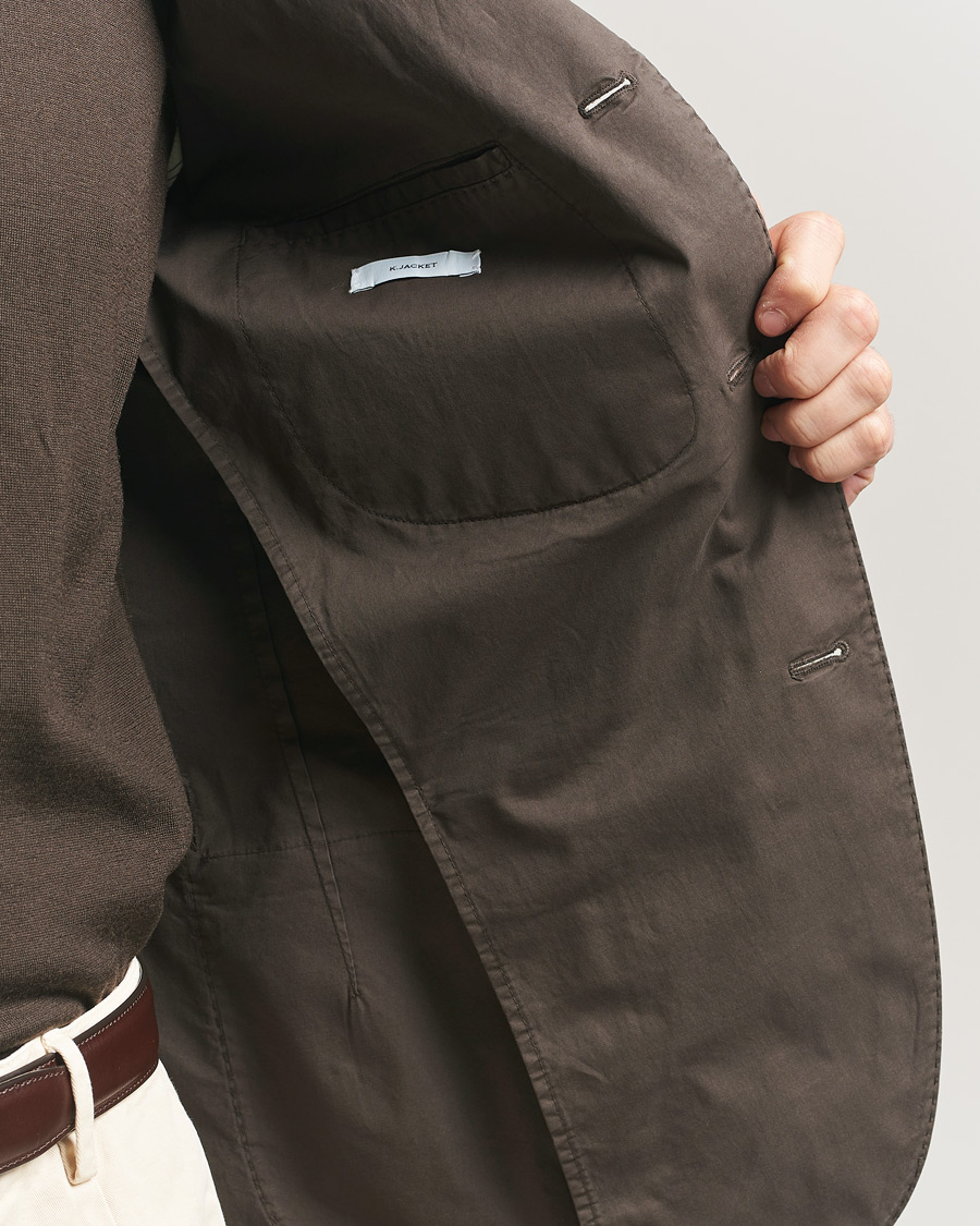 Herren | Sakkos | Boglioli | K Jacket Supima Cotton Blazer Dark Brown