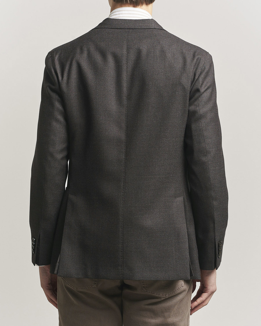 Herren | Sakkos | Boglioli | K Jacket Wool Hopsack Blazer Dark Brown