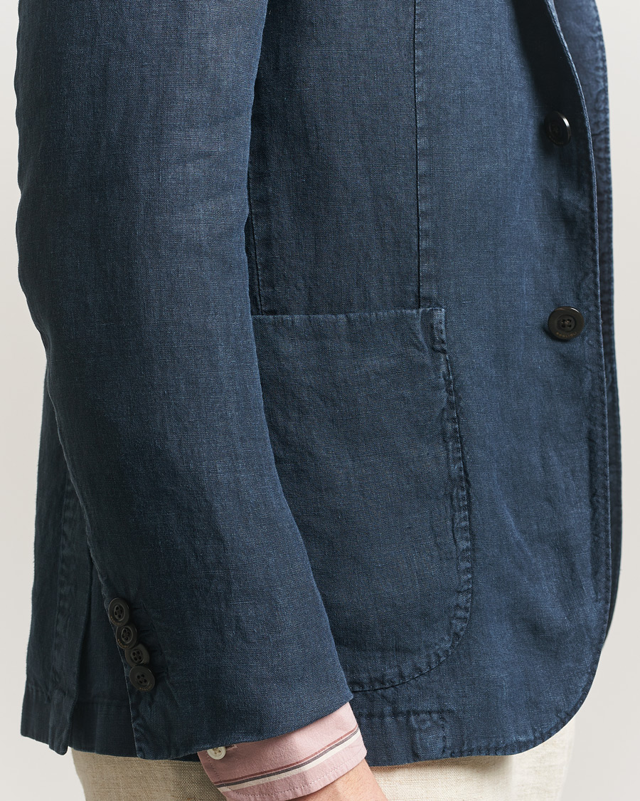 Herren | Sakkos | Boglioli | K Jacket Linen Blazer Navy