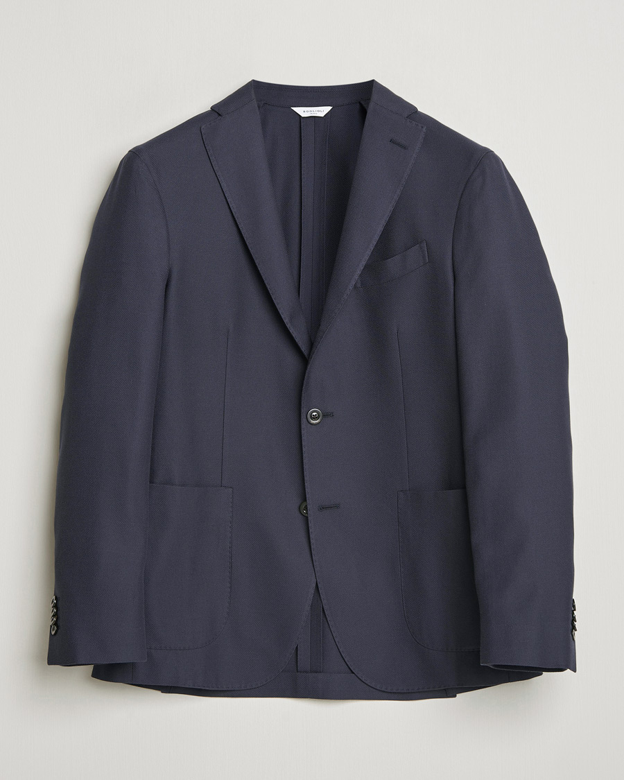 Herren | Sakkos | Boglioli | K Jacket Loro Piana Cotton/Cashmere Blazer Navy