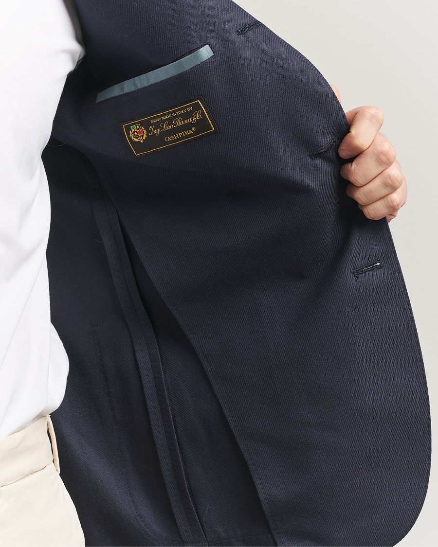 Herren | Sakkos | Boglioli | K Jacket Loro Piana Cotton/Cashmere Blazer Navy