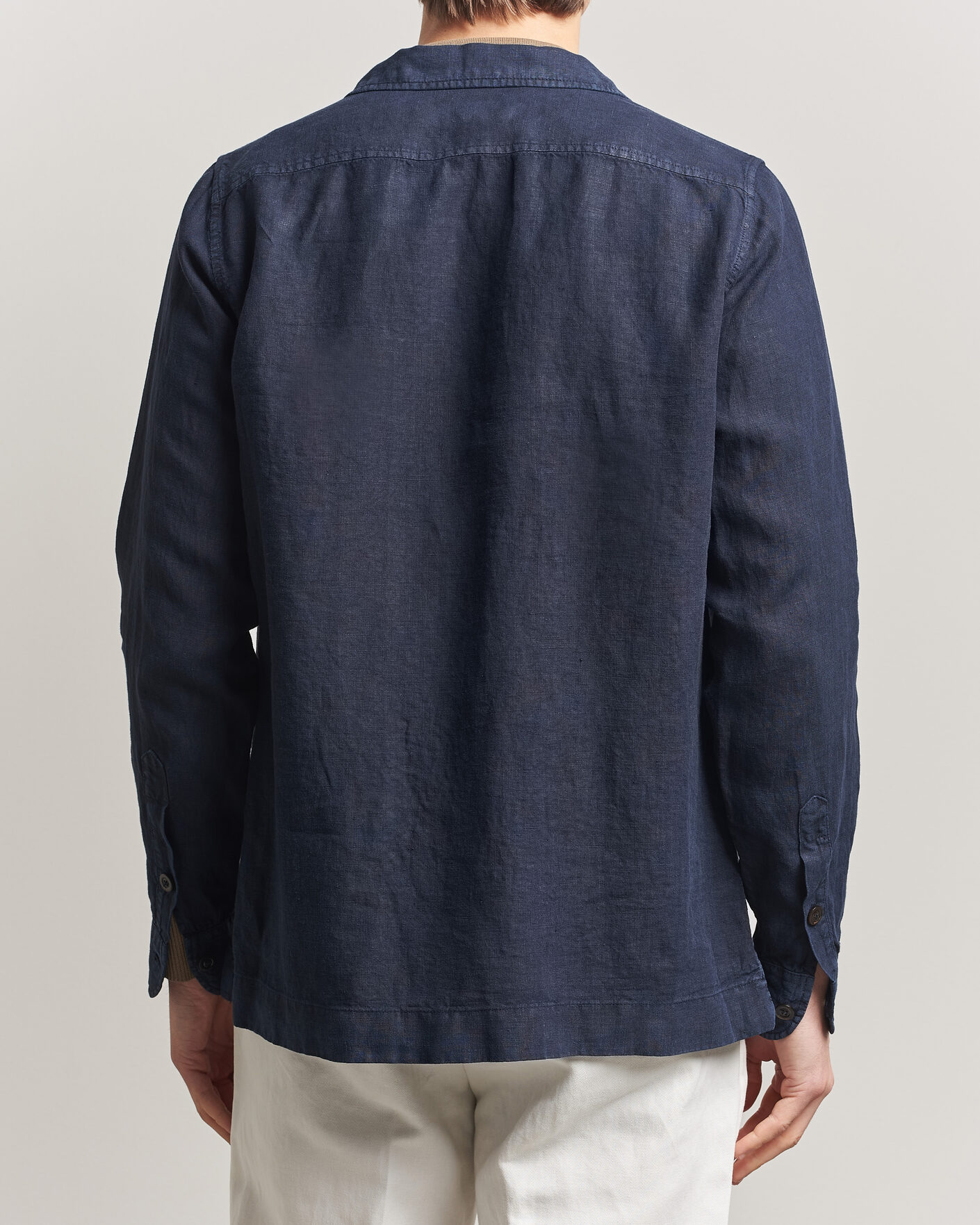 Herren | Jacken | Boglioli | Linen Painter Jacket Navy