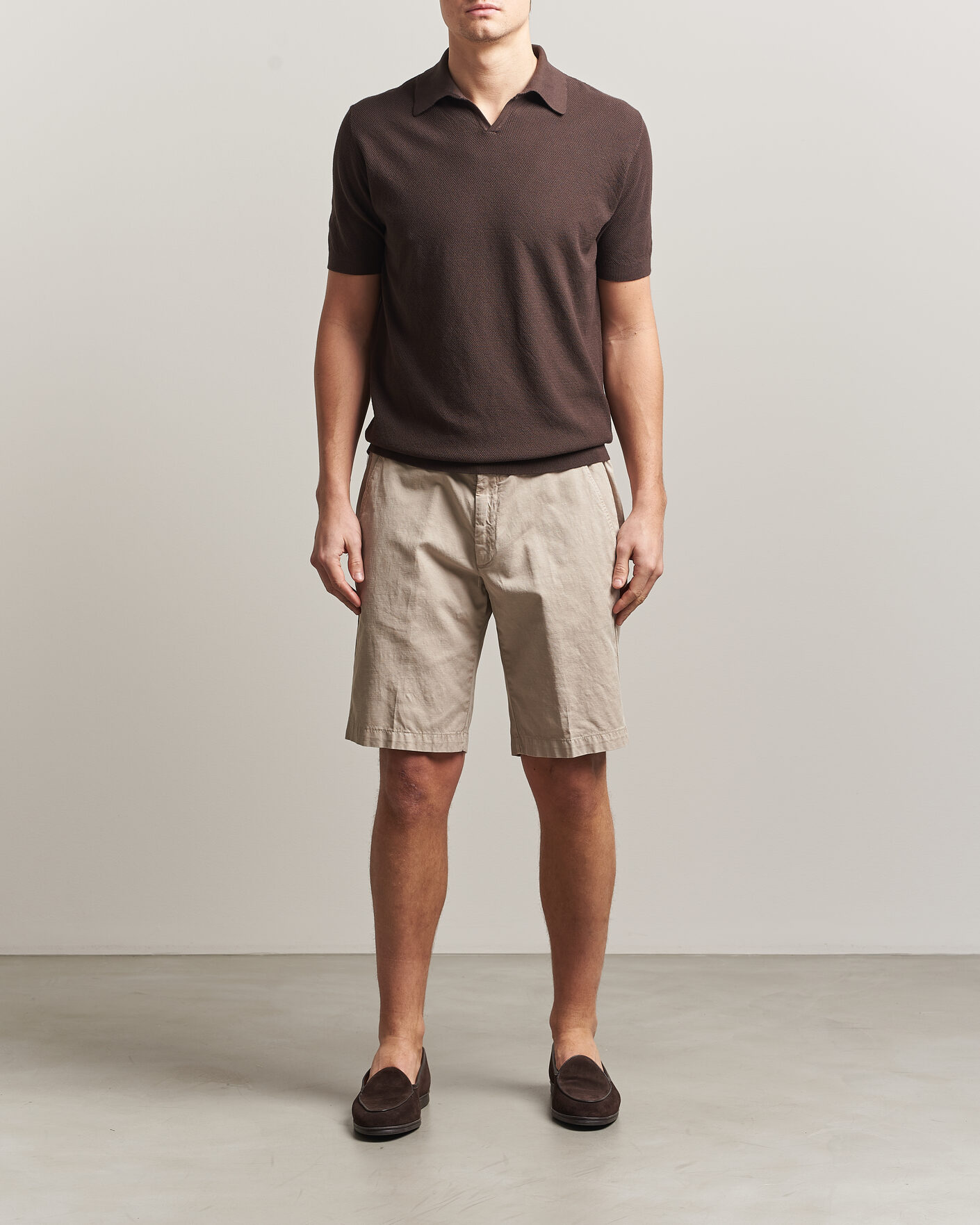 Herren | Poloshirts | Boglioli | Short Sleeve Polo Piquet Brown