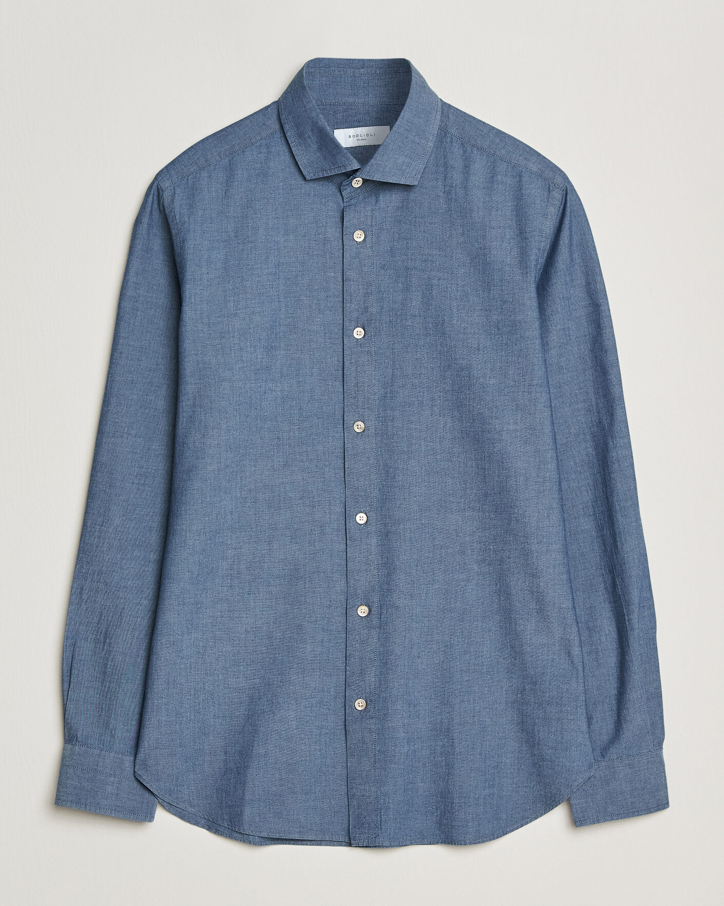 Herren | Hemden | Boglioli | Chambray Shirt Medium Blue