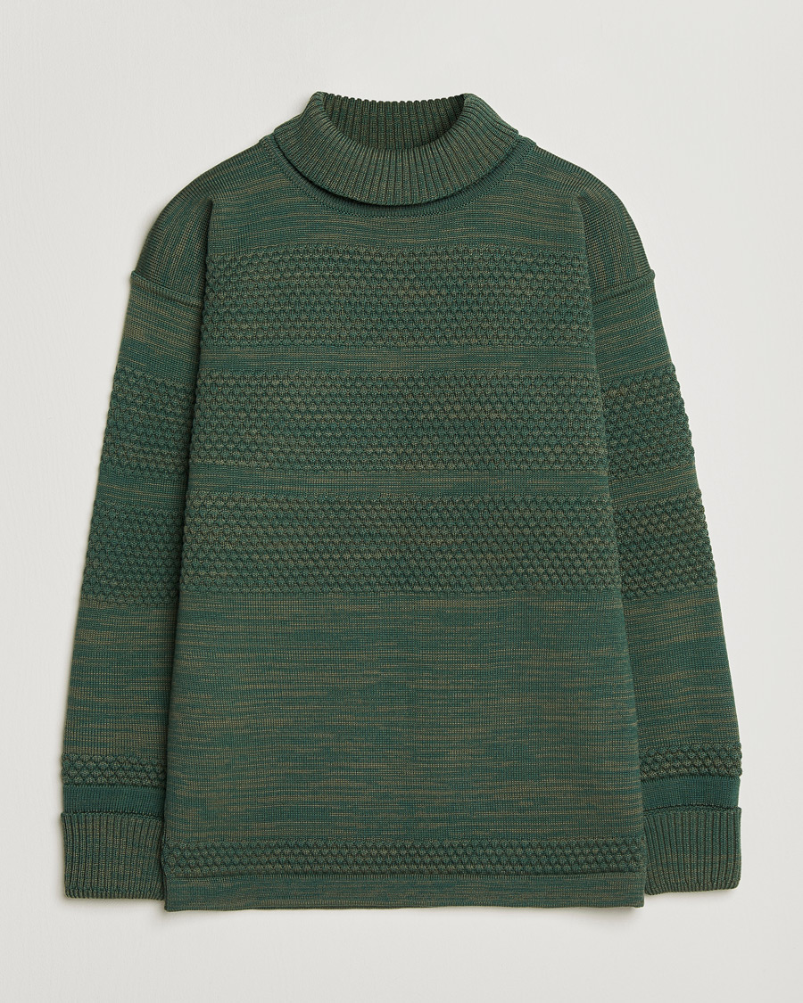 Herren | Pullover | S.N.S. Herning | Fisherman Sweater Natural Machine Green