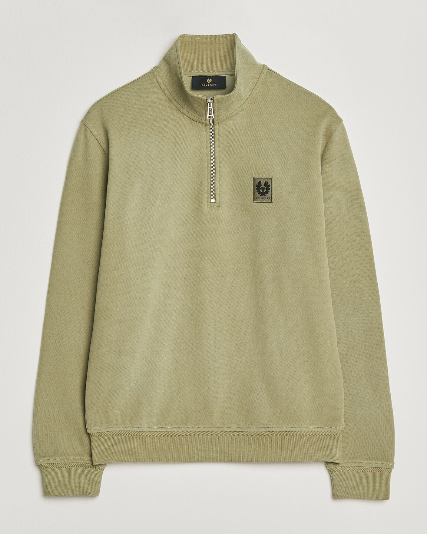 Herren | Pullover | Belstaff | Signature Half Zip Sweatshirt Fatigue Green