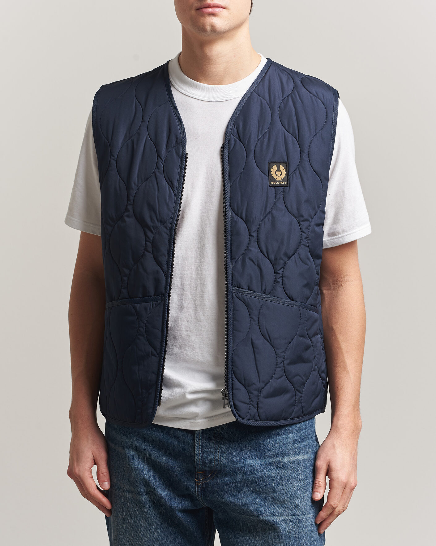 Herren | Westen | Belstaff | Base Gilet Dark Ink