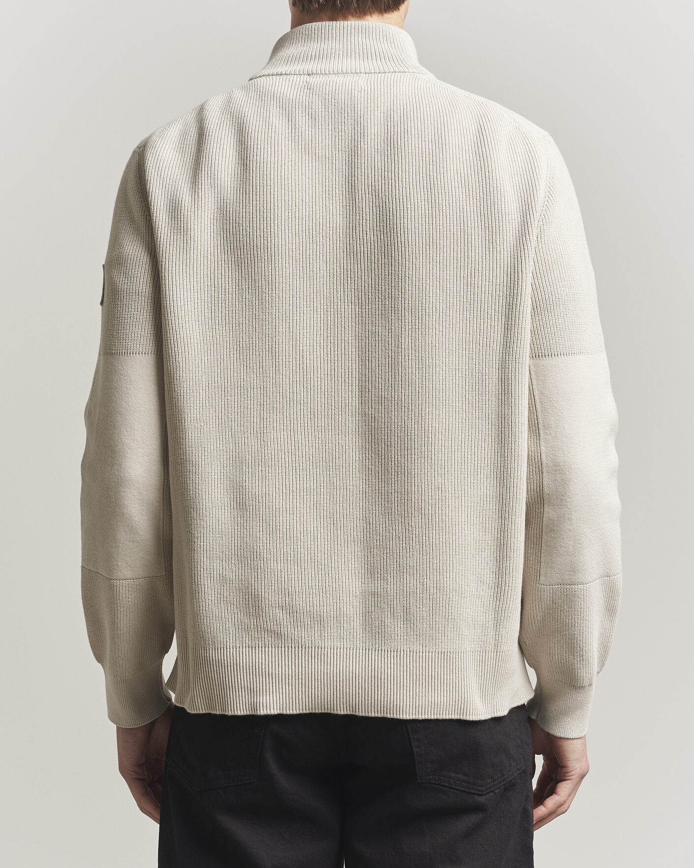 Herren | Pullover | Belstaff | Commander Half Zip Silver Birch