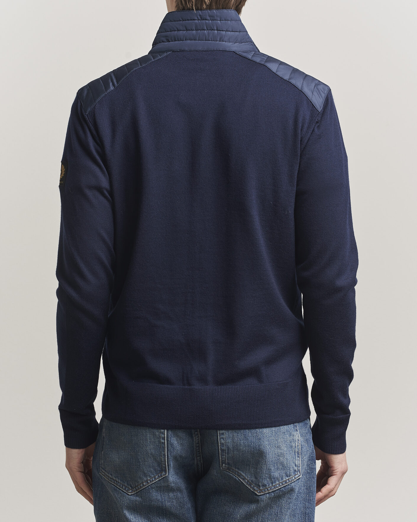 Herren | Pullover | Belstaff | Kelby Knitted Full Zip Dark Ink