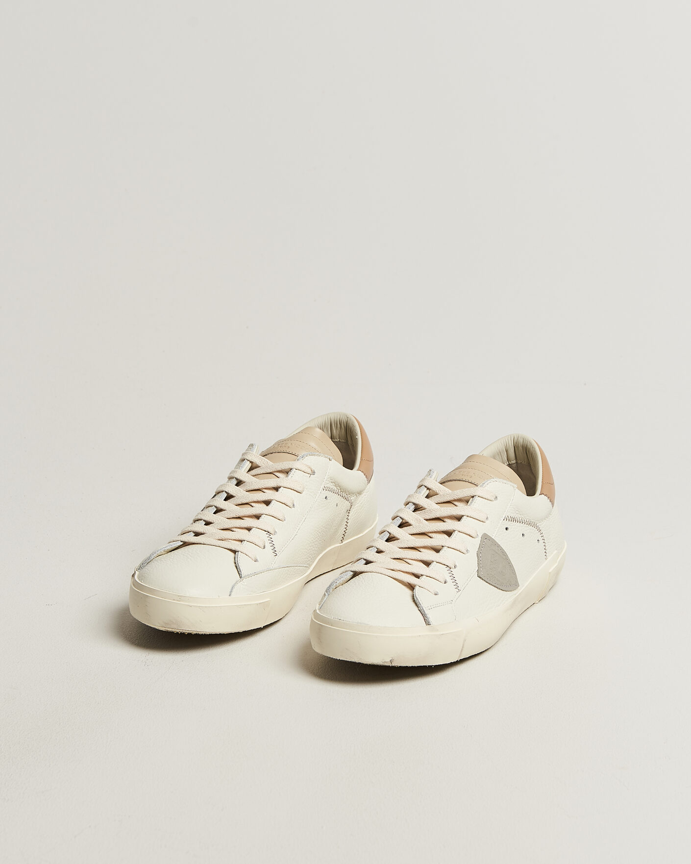 Herren | Sneaker | Philippe Model | PRSX Low Top Canvas Mix Sneaker White/Beige