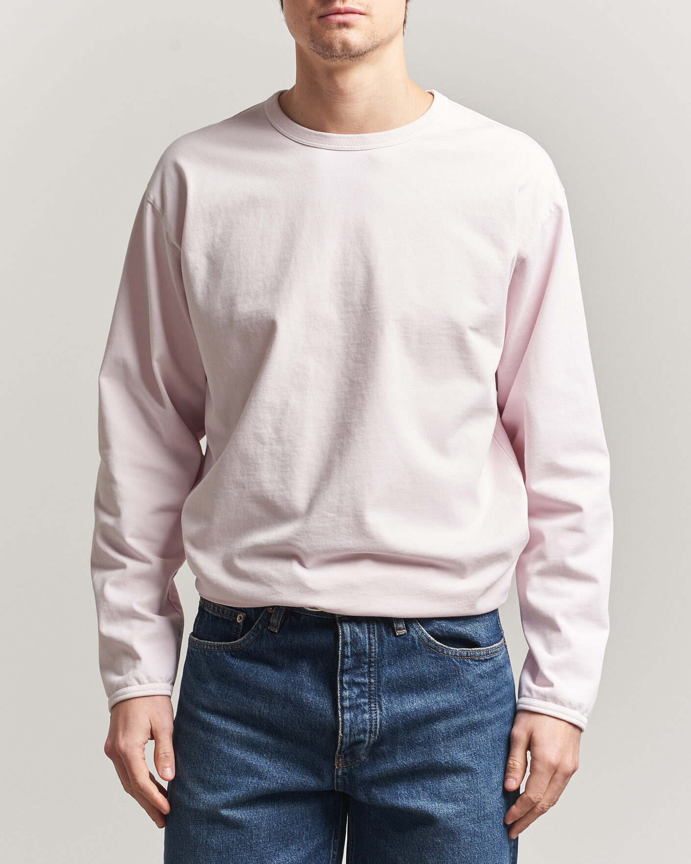 Herren | T-Shirts | Sunflower | Heavy Jersey Long Sleeve T-Shirt Pink