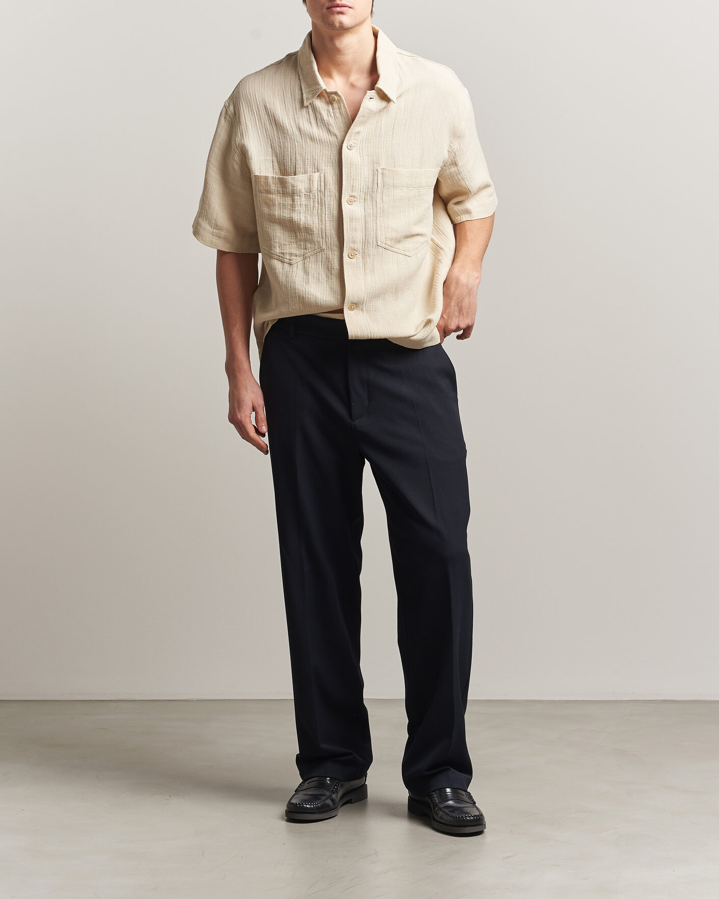 Herren | Hemden | Sunflower | Adam Short Sleeve Shirt Off White